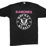 Rare original Ramones Rocket to Russia record promotional t-shirt. $600-800.